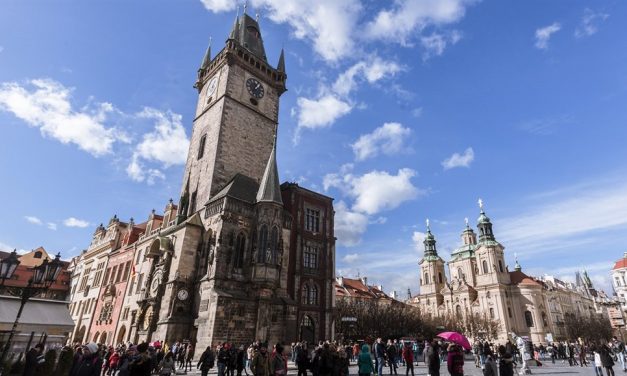 Slavnostní otevření zrekonstruovaného ochozu věže Staroměstské radnice