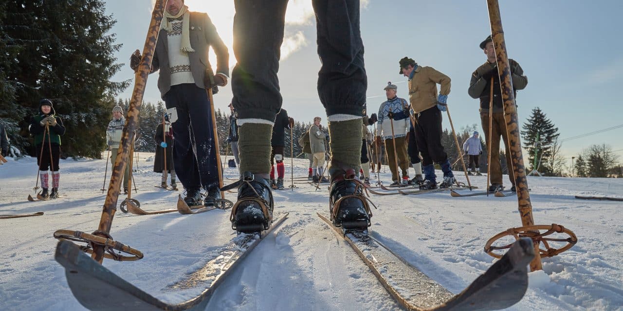 Mezinárodní mistrovství ČR v historickém lyžování v Orlických horách
