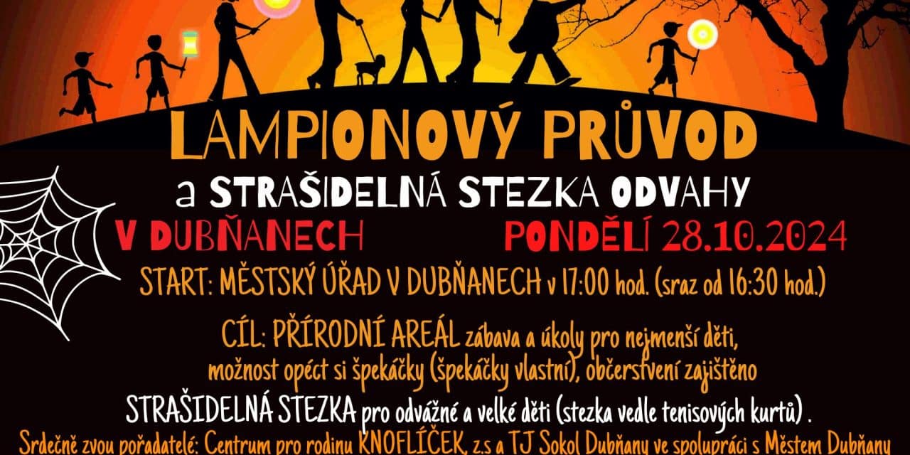 Lampionový průvod a strašidelná stezka v Dubňanech 2024